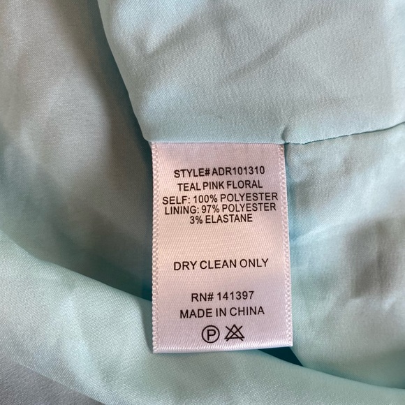 NWOT ASTR The Label Blue Floral Ruched Sweetheart Mini Dress - Picture 13 of 14